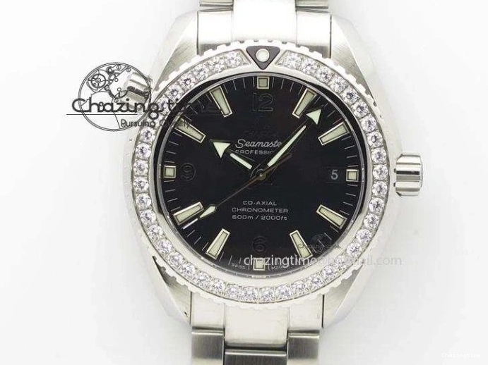 0407 Planet Ocean 45mm Real Ceramic BP-Maker Best Edition Black Dial On Nylon Rubber Strap A TopPick 8185